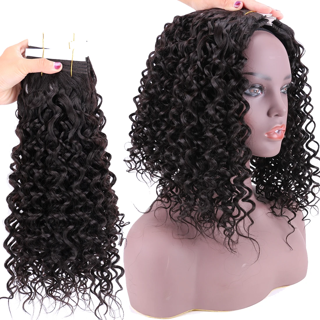 FSRHAIR 8-20 дюймов P1/30 P4/30 пучки волос влажная волна высокотемпературное СИНТЕТИЧЕСКОЕ Наращивание волос 100 г пучок волос