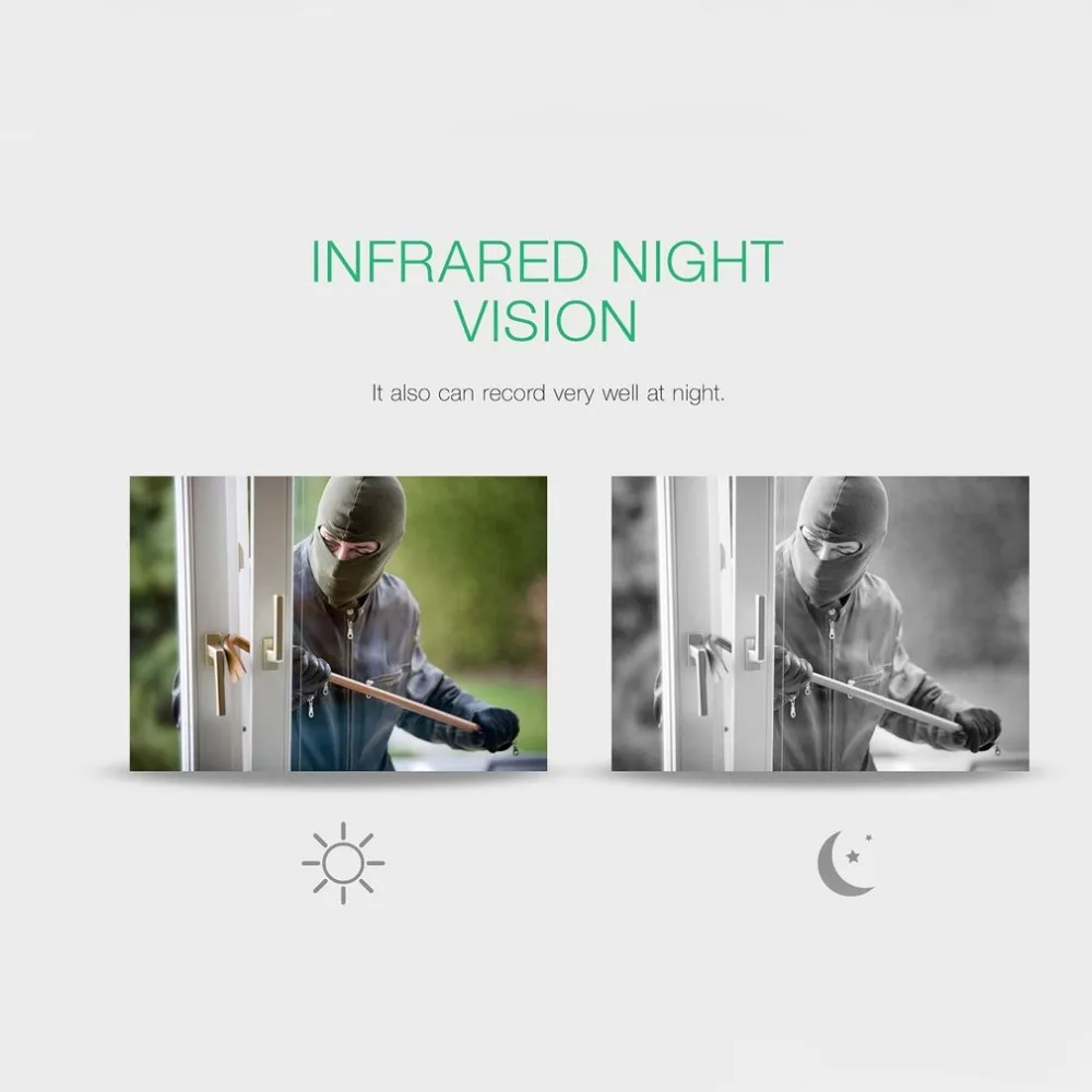 2.4GHz WiFi Video Doorbell HD 720P Camera Smart Speaker Night Vison Motion Detetion Wake-up For IOS/Android Viewing | Безопасность и