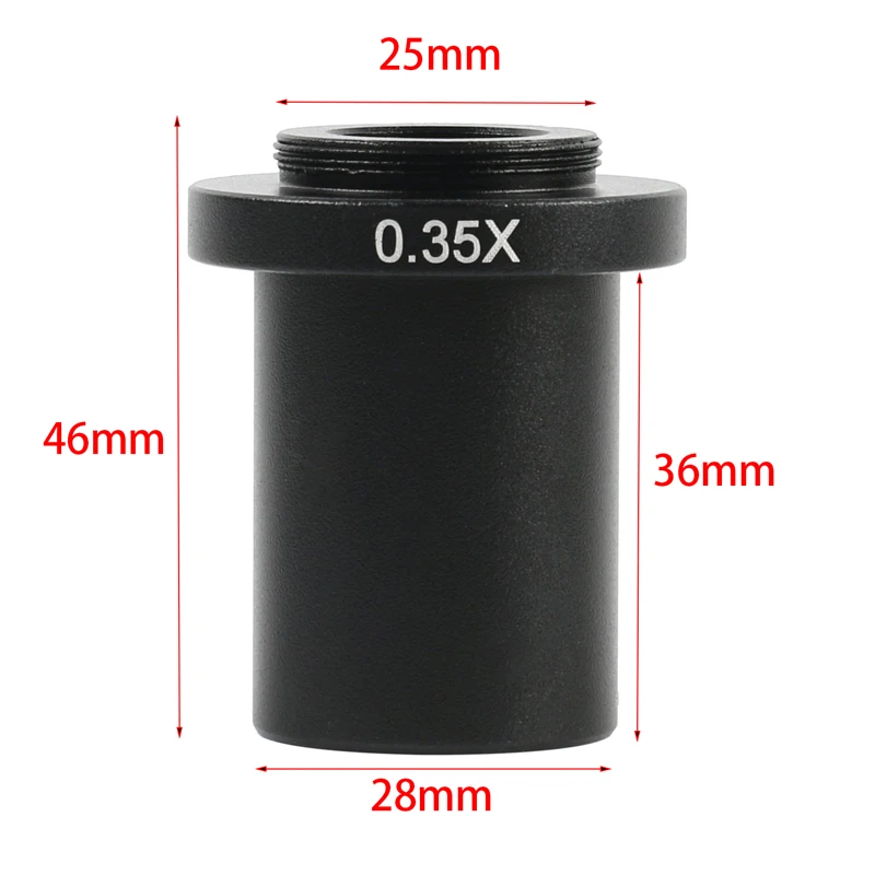 

0.35X 0.5X 1X промышленный монообъектив Zoom C Mount Adapter Lens для 10A 0.7X ~ 4.5X линза для промышленного микроскопа объектив для камеры окуляр