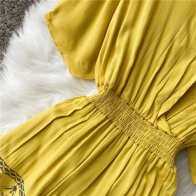 Новинка 2020 женские летние платья из хлопка элегантные плиссированные с коротким