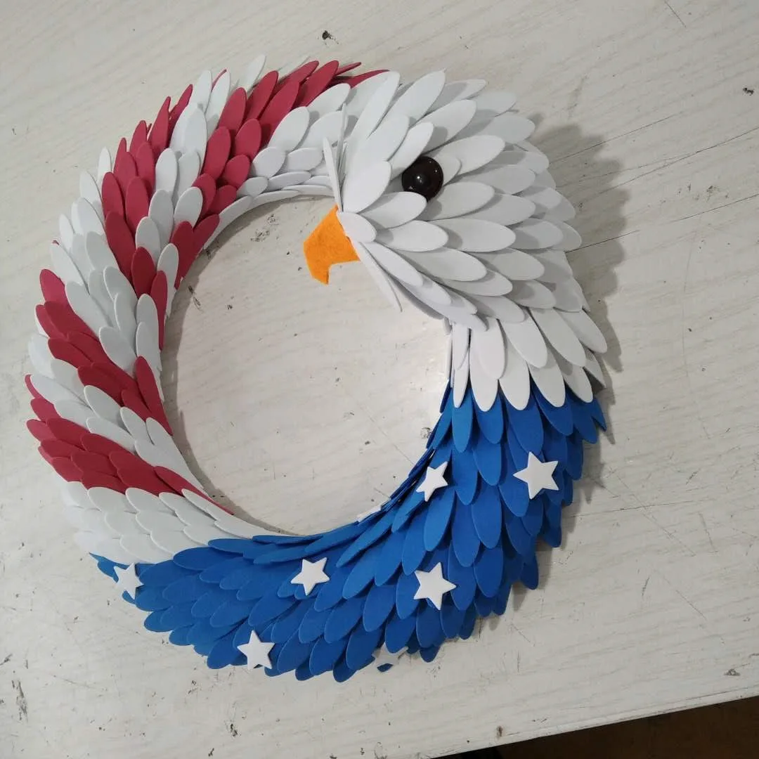 Американский венок независимости 10 дюймов американский флаг украшение для двери