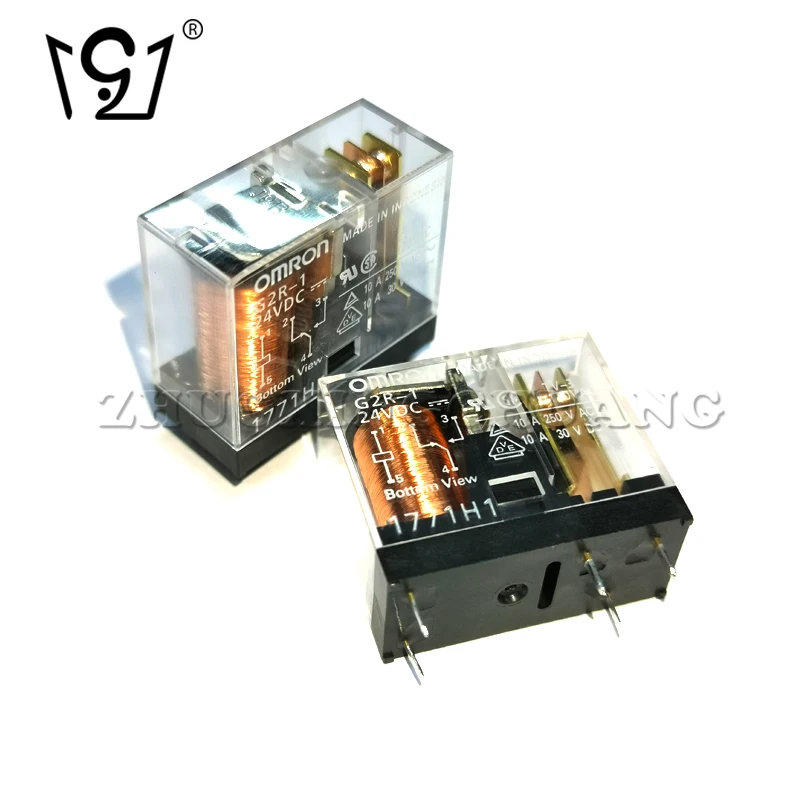 10 шт. G2R-1-24VDC 10A 5-контактное реле Omron мощности абсолютно новое оригинальное. |