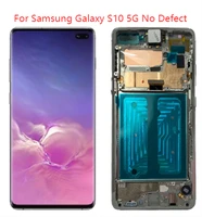 original super amoled s10 5g lcd for samsung galaxy s10 5g with frame sm g977b g977n g977u lcd touch screen digitizer assembly