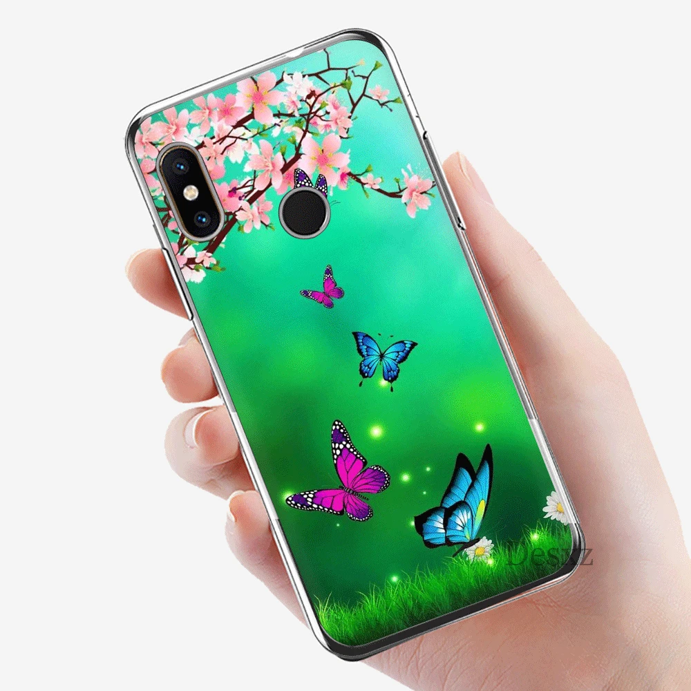 Чехол для мобильного телефона из ТПУ Xiaomi mi CC9 CC9E 9T x 2S 6 8 9 SE A1 A2 5X 6X MAX 3 A3 Pro Lite Cover Butterfly
