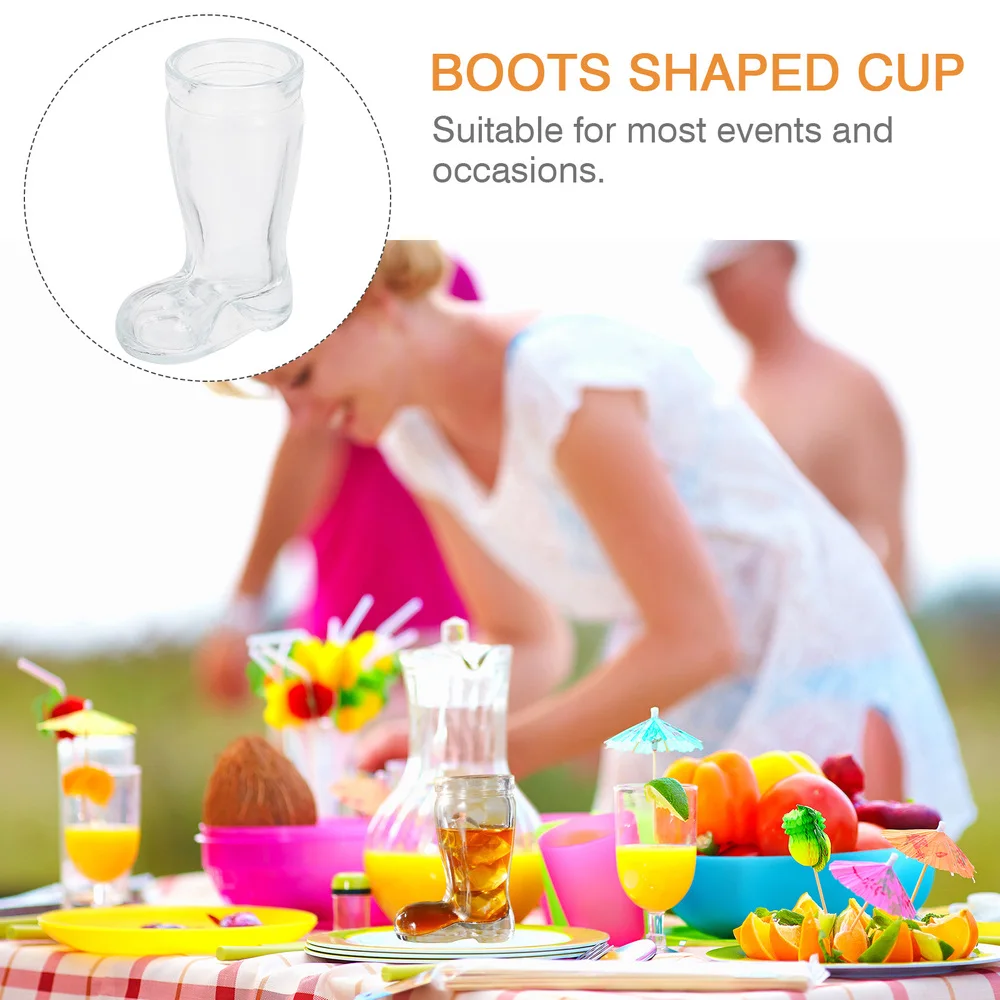

4pcs Boots Shaped Glass Coffee Bar Coffee Mug Tumbler