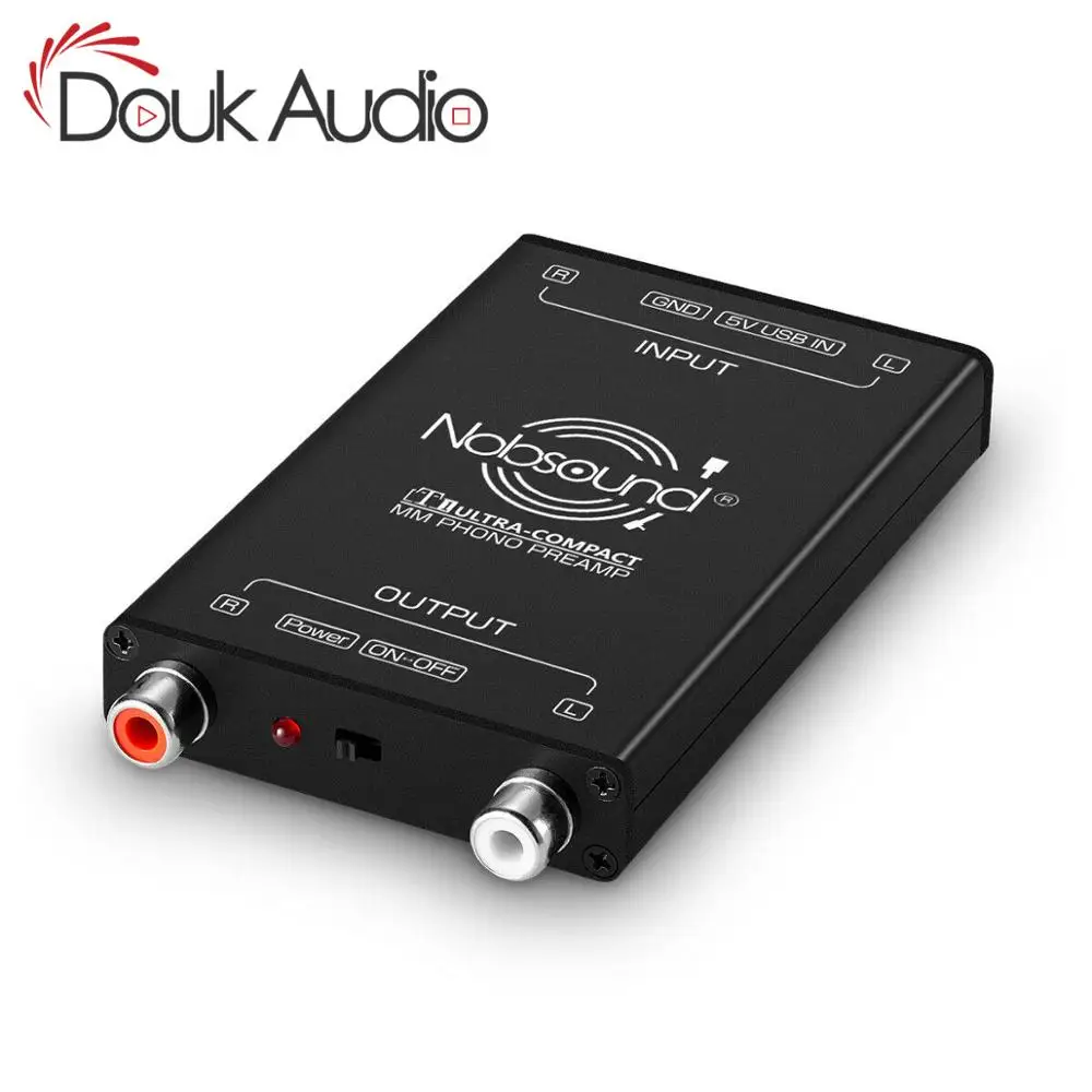 Douk аудио HiFi ультра компактный мм проигрыватель Phono предусилитель мини аудио стерео фонограф предусилитель для проигрывателей