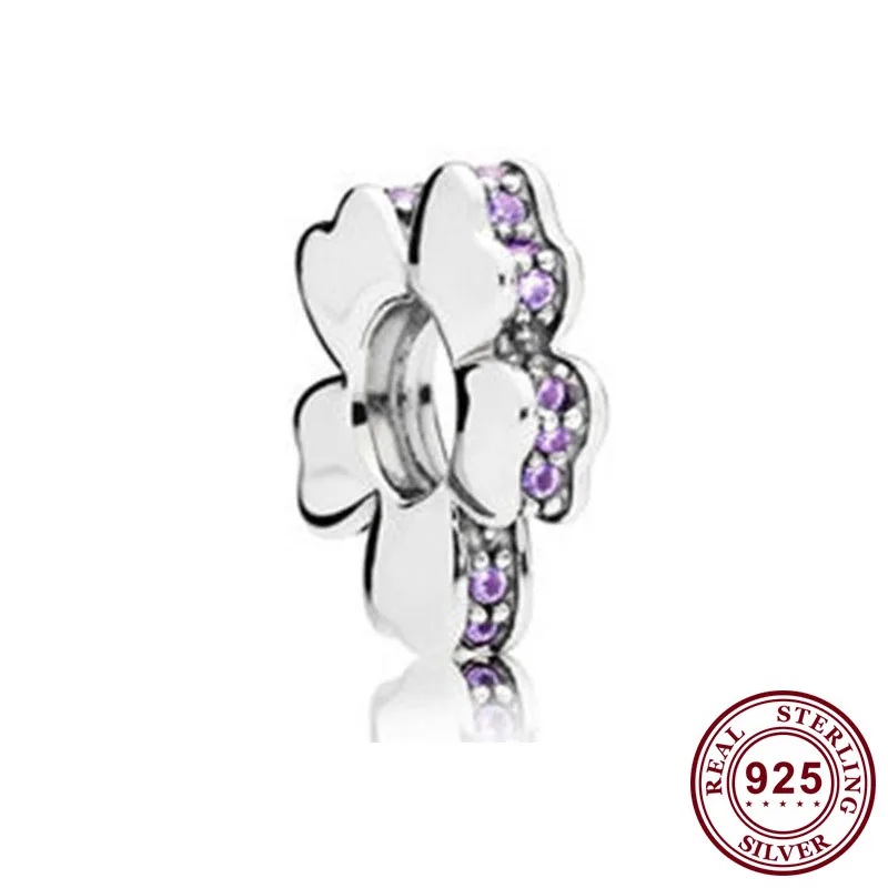 

Original 925 Sterling Silver Bead Creative Flower With Crystal Beads Fit Pandora Women Bracelet & Necklace Diy Jewelry