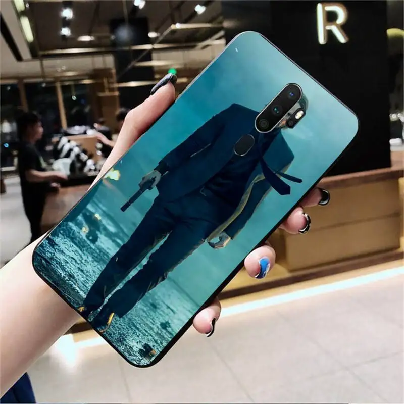 

ZFGHSHYQ Black Soft Silicone John Wick Phone Case For Oppo Reno2 Z 2Z Realme5 6 Pro R9S 11 Plus 15 17 Pro