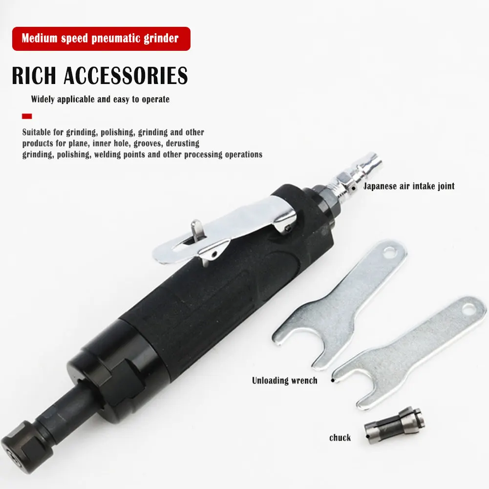 

Air Die Grinder Polisher Lengthened Straight Shank Sander Pneumatic Grinding Engraving Machine Hand Tool Pneumatic Grinder