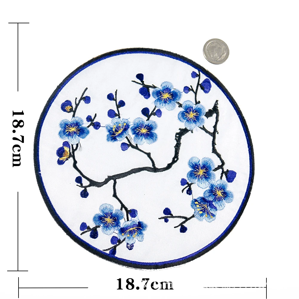 Вышитые нашивки с большим цветком сливы тканевые занавески для диванов окон на