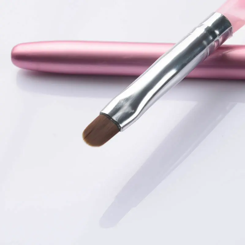 Профессиональный УФ гель для дизайна ногтей кисть ручка с крышкой розовый