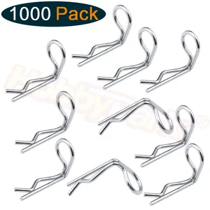 1000 шт RC зажимы для тела 90 градусов Угловые булавки для 110 Масштаб дистанционного управления Запчасти для автомобиля