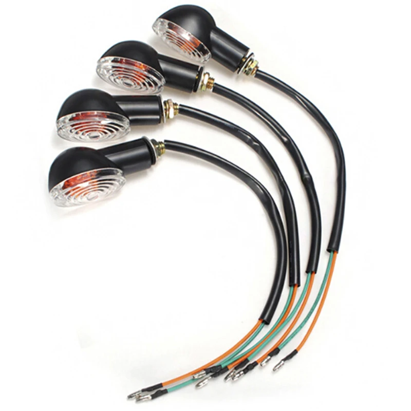 

12V 10W Motorcycle LED Turn Signal Indicators Amber Blinker Light Lamp