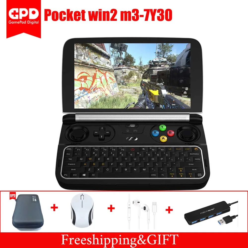 GPD " WIN 2 карманный мини ПК ноутбук m3-8100Y Windows 10 8 Гб ram 256 ГБ rom Портативный игровой ноутбук