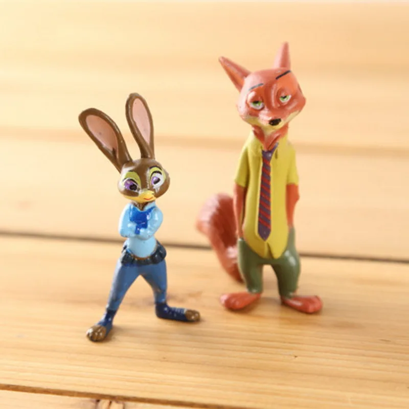Новый Disney с принтом героев мультфильма зверополис игрушки Aiunci 12 шт набор Лисом