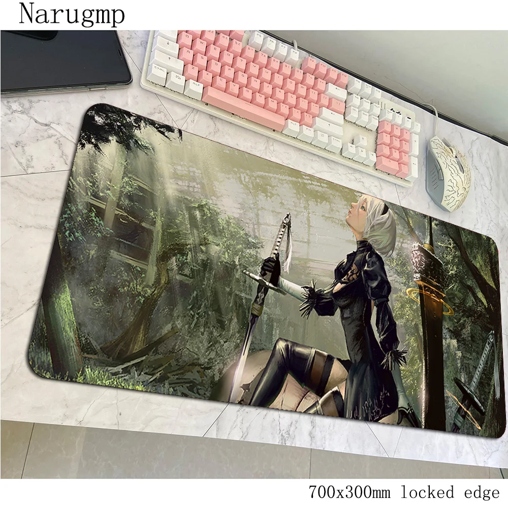 

nier padmouse hot sales accessory 900x400x2mm mouse pad anime gaming Mass pattern mats keyboard mouse mat gamer