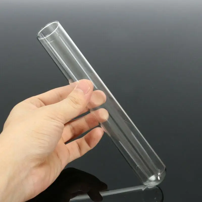 5pcs Glass Test Tube BorosilicateGlass High Temperature Resistance Laboratory Chemistry Equipment U-shaped Bottom 10-30mm - купить по