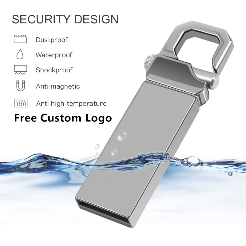 Usb флеш-накопитель 2 0 серебристая металлическая ручка-накопитель 4 ГБ 8 16 32 Флешка