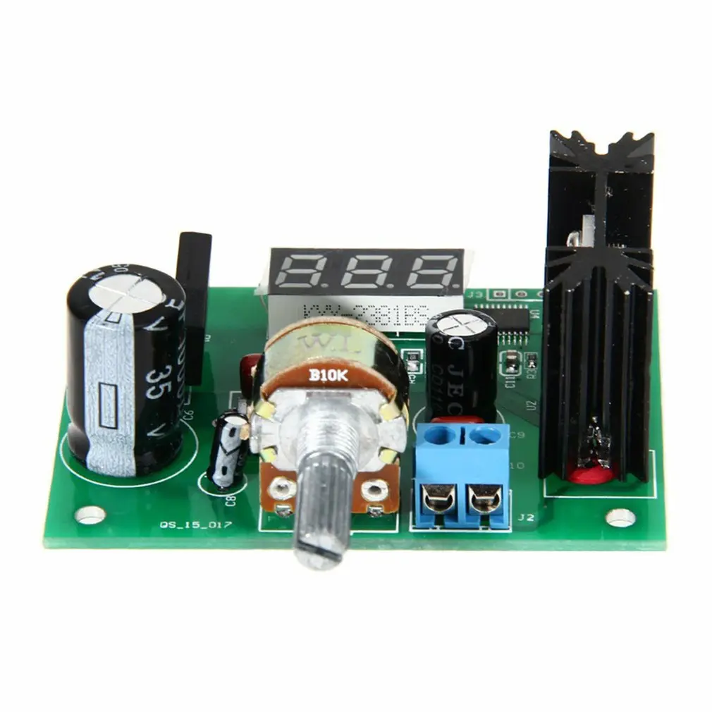 

LM317 DC/AC Регулятор напряжения, модуль питания светодиодный ным дисплеем, универсальный зеленый модуль питания Ower, регулятор скорости для пла...