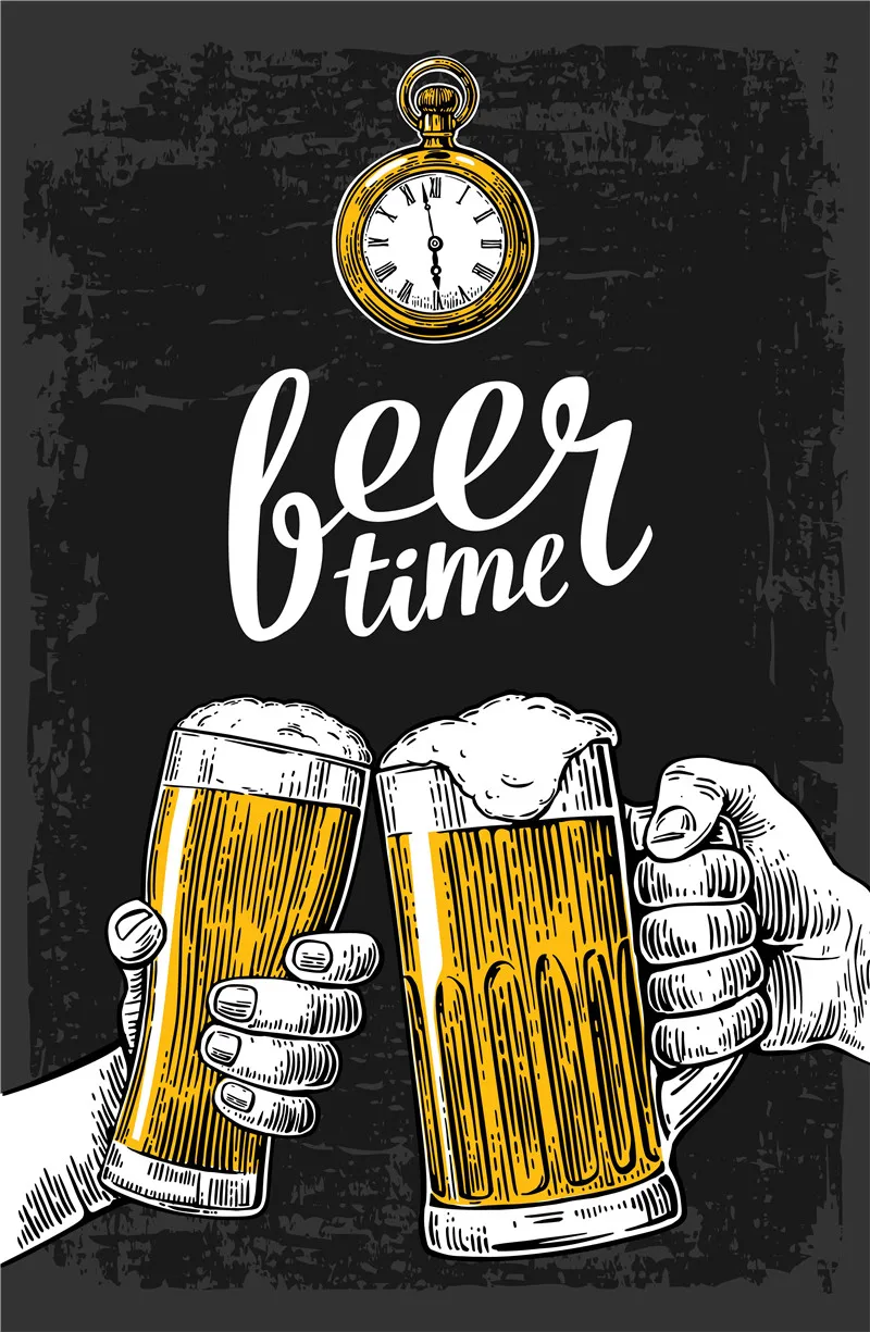 

Metal Plates Decor for Kitchen Tiki Bar Posters on the Wall Stickers Beer Garden Decoration Outdoor Drinks Tin Sign Gamer Room