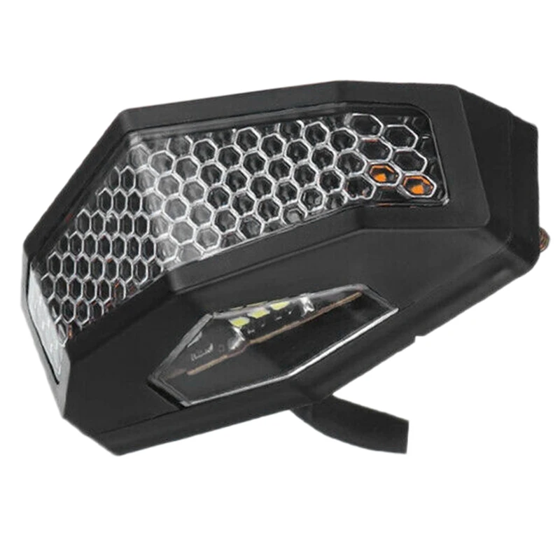 Universal Motorcycle LED Turn Signals Modified Tail Light Cafe Racer Fender Edge Brake Lamp |