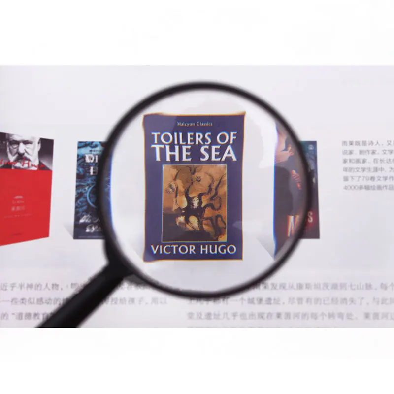 40 мм Диаметр объектива 8x прямые ручки лупы Лупа увеличительное стекло