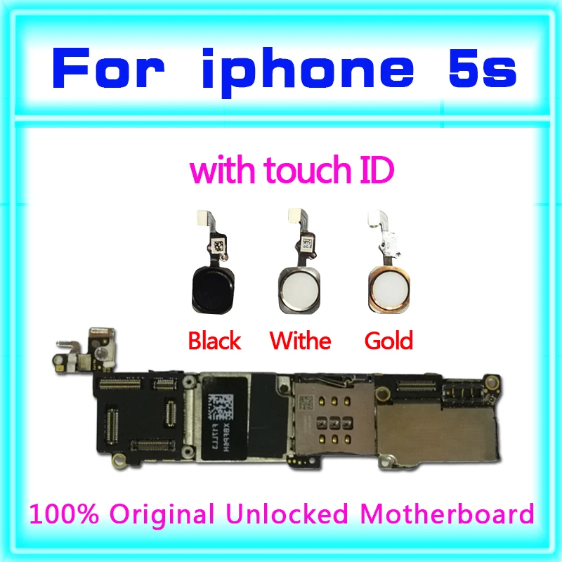Полная разблокированная материнская плата для iphone 5S 100% оригинал с сенсорным