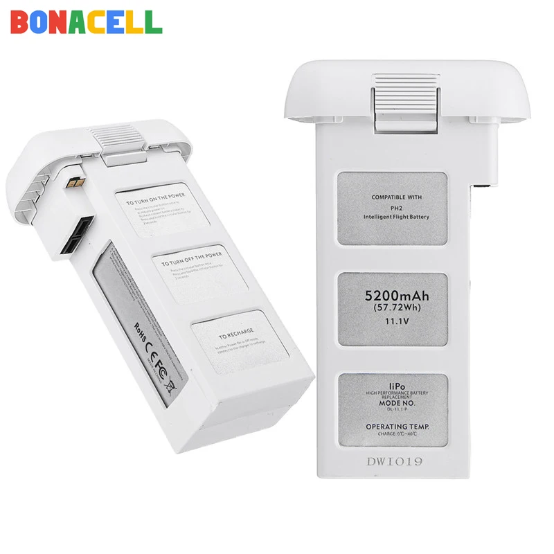 Bonacell для DJI Phantom 2 Phantom2 11 1 V 5200mAh Модернизированный и большой емкости запасная