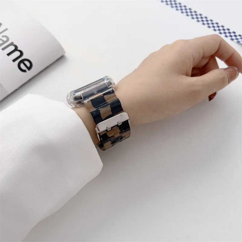Ремешок спортивный для Apple Watch Band Series 7 6 SE 5 4 3 Силиконовый Сетчатый браслет iWatch 45 мм