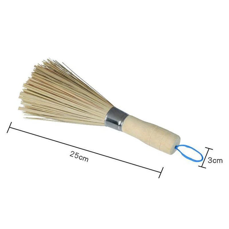 1 шт. Бамбуковая щетка для посуды с деревянной ручкой | Дом и сад