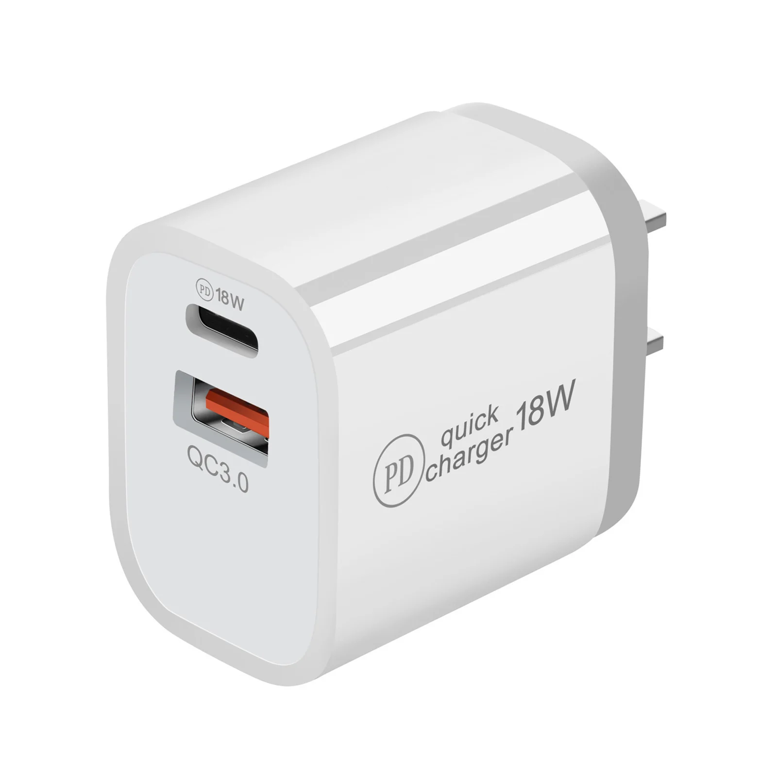 

Quick Charge 3.0 USB Type C PD Dual Port Charger Mobile Phone Power Adapter @M23