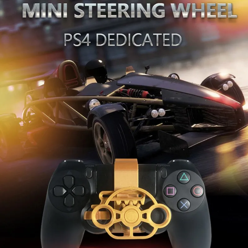 Mini Steering Game Wheel For Sony PS4 Wireless Gamepad Controller 3D Printing Gamepad Racing Game Control Wheels For XBOX ONE S