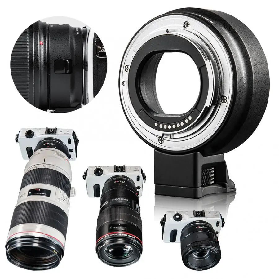 Viltrox EF-EOSM AF Крепление объектива Кольцо адаптер для Canon EF EF-S объектив для Canon EOS M беззеркальная камера