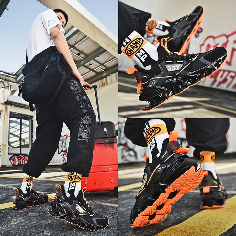 

Men Casual Sneakers Male Tennis Luxury Casual Trainer Race Basketball Running Shoes Night-light Woven Fashion Shoes