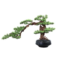 tt jingquan new chinese style artificial greeting pine greenery bonsai decoration simulated plants bonsai decoration