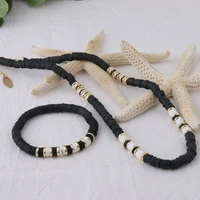 neefu wofu bead bracelet bohemian soft pottery bracelets for women nationality stainless steel bracelet beach colorful jewelry