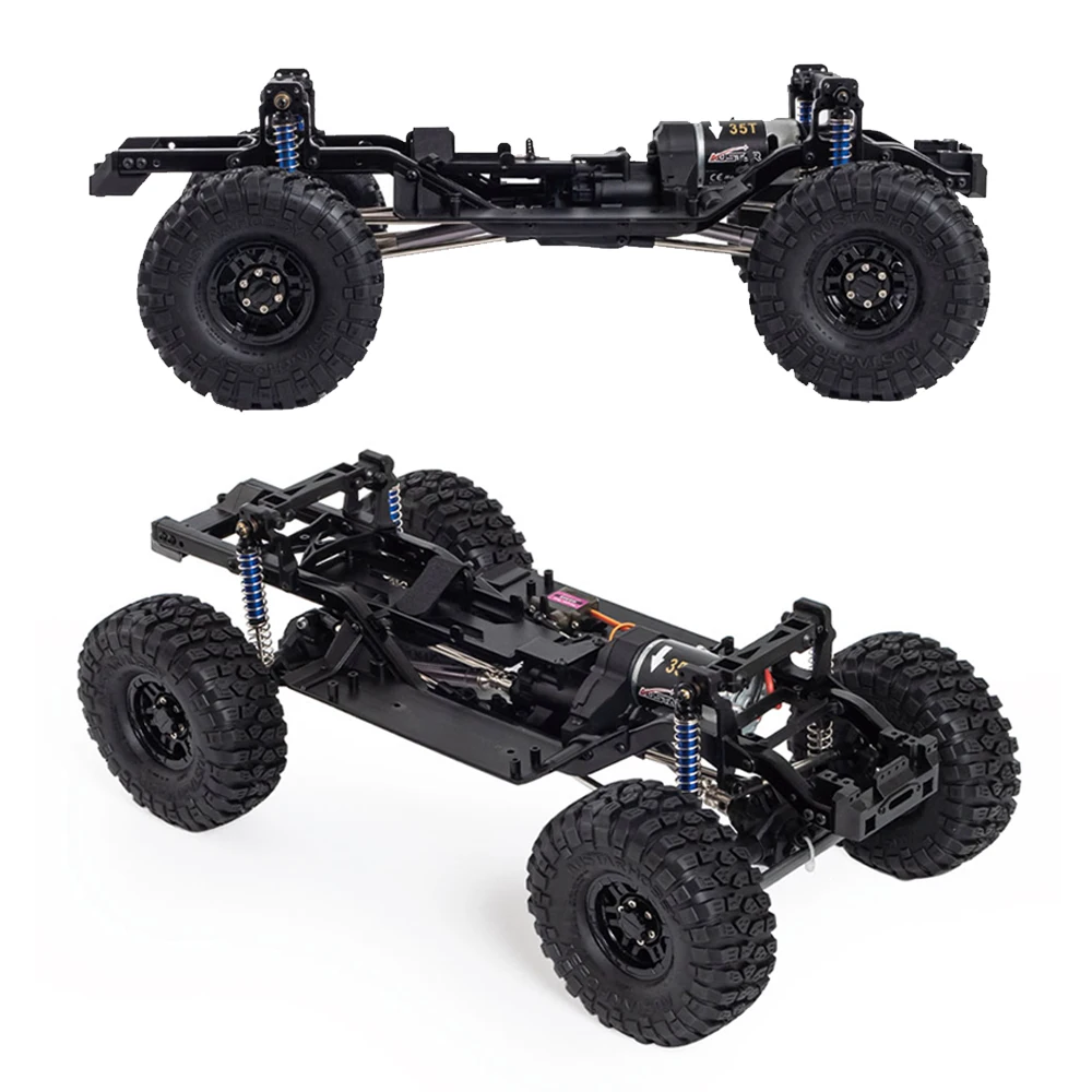 

313mm Wheelbase Chassis Frame Builders Kit with 2-Speed Transmission 35T 550 Motor for 1/10 RC Crawler Traxxas TRX4 D90 Upgrade