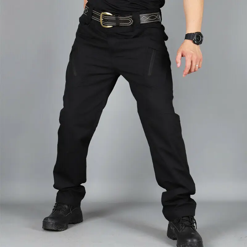 Брюки карго IX9 мужские тактические хлопковые эластичные штаны в стиле милитари