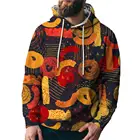 Осенняя забавная брендовая 3D Толстовка с красочными элементами модная мужская и женская спортивная уличная одежда тонкий пуловер для скейтборда