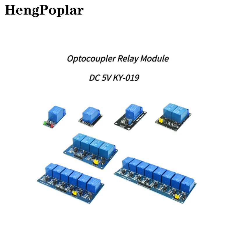 Релейный модуль KY-019 с оптроном постоянный ток 5 В выход 1/2/4/6/8 реле мощности в/в 10 А