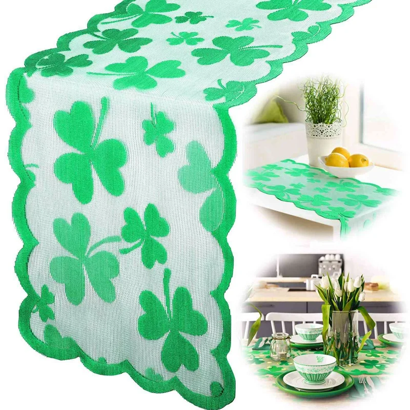 День Святого Патрика ирландский фестиваль скатерть зеленый трилистник