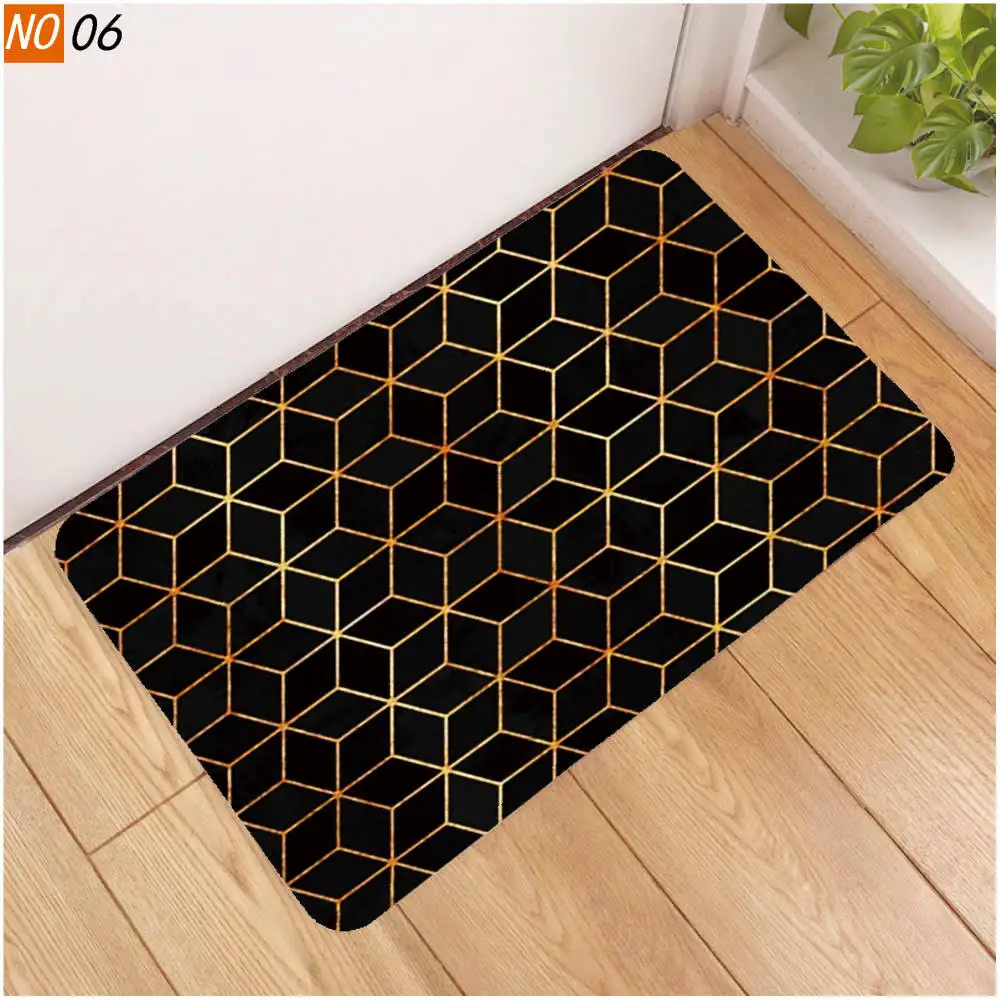Противоскользящий коврик для ванной OIMG напольный 3D двери с геометрическим