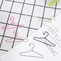 5pcs 65mm wide hanger 6 points doll hanger miniature toy doll house wardrobe accessories decoration model