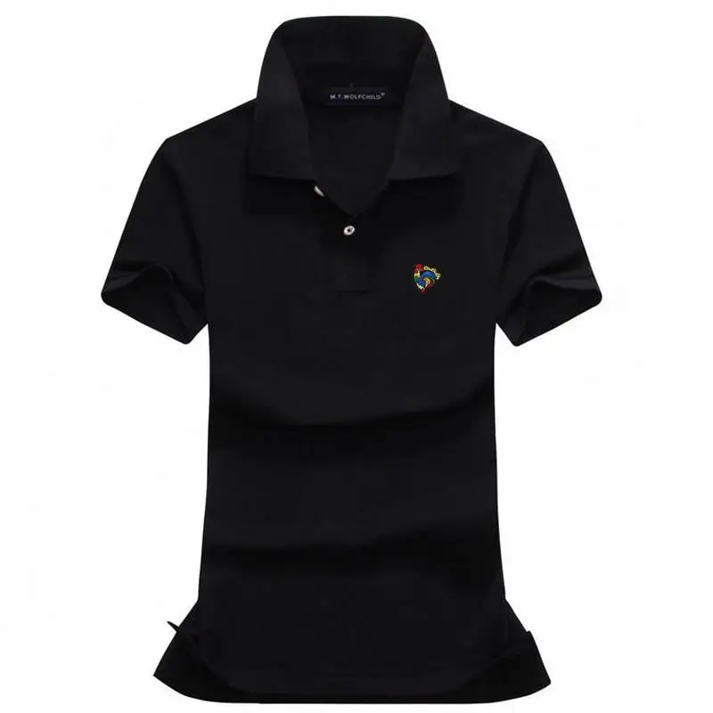 Женские футболки-поло с коротким рукавом повседневные топы из 100% хлопка модные