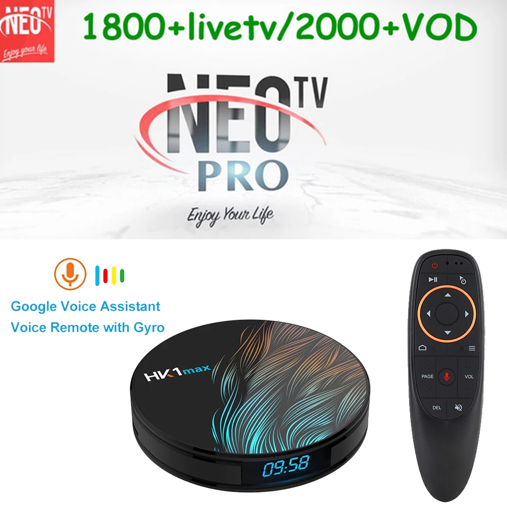 HK1 MAX Android 9,0 приставка 4G 32G/64G Wifi NEO tv PRO IP tv подписка Франция Бельгия голландские, французские арабские ТВ-приставки