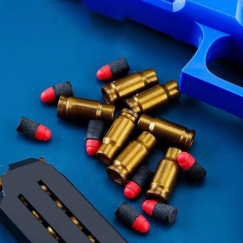 Glock，M1911，Shell Throwing Launching Pistol Can Launch EVA Soft Bullet Manual Loading Outdoor Battle Toys for Boy Gun Game Model | Игрушки