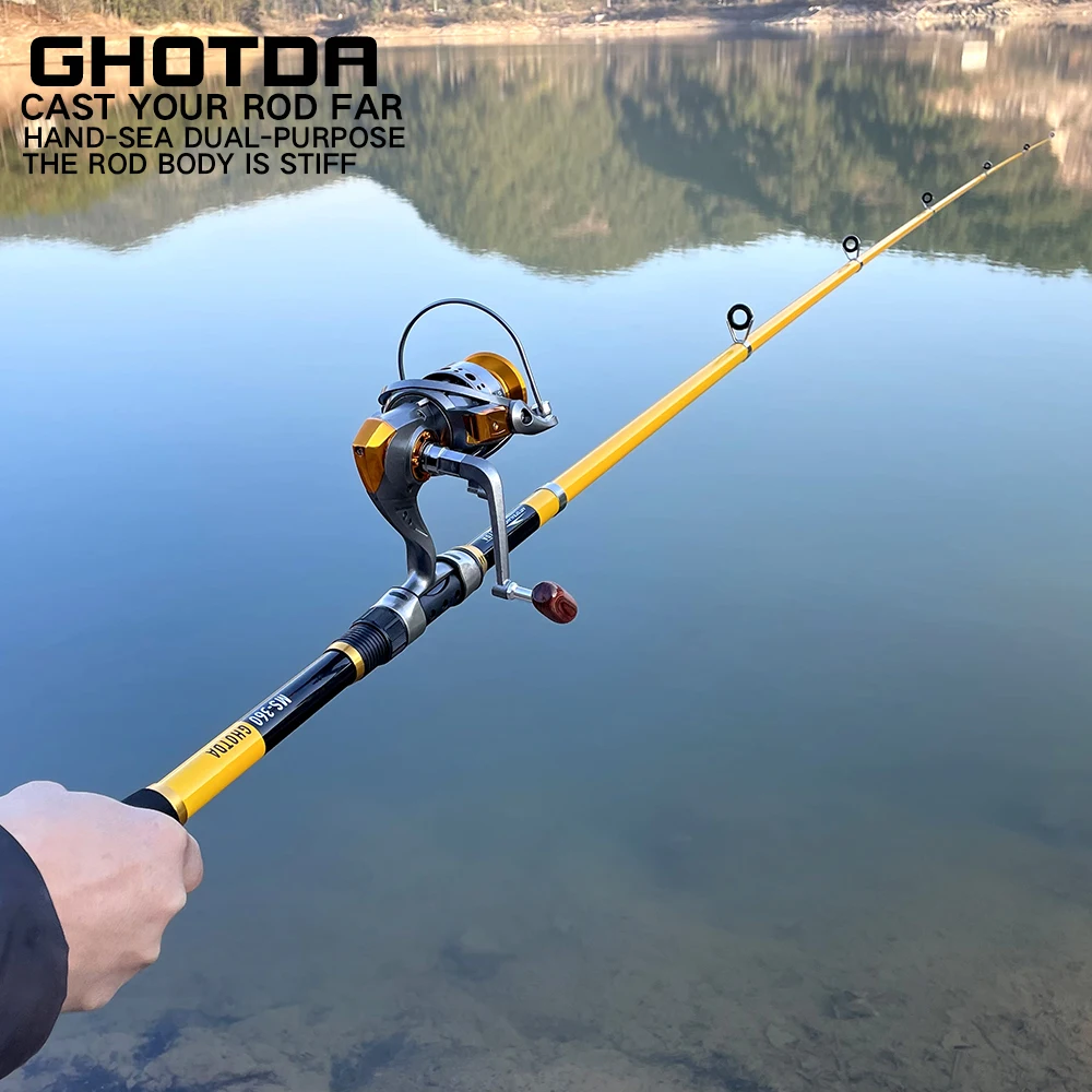 

2.1M -3.6M Sea Fishing Rod Feeder Hard Carbon Fiber Telescopic Fishing Rod Fishing Pole Outdoor Sport