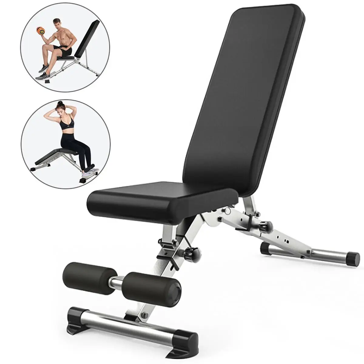 

NEW Household Fitness Workout Gym Exercise Training Equipment Indoor Fitness Foldable Fitness Stool Dumbbell Bench Sit Up Stool