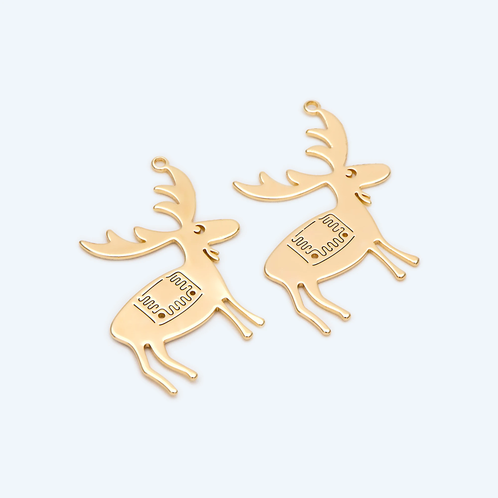 Подвески в виде оленя лося 4 шт. изготовление ювелирных изделий материал сделай