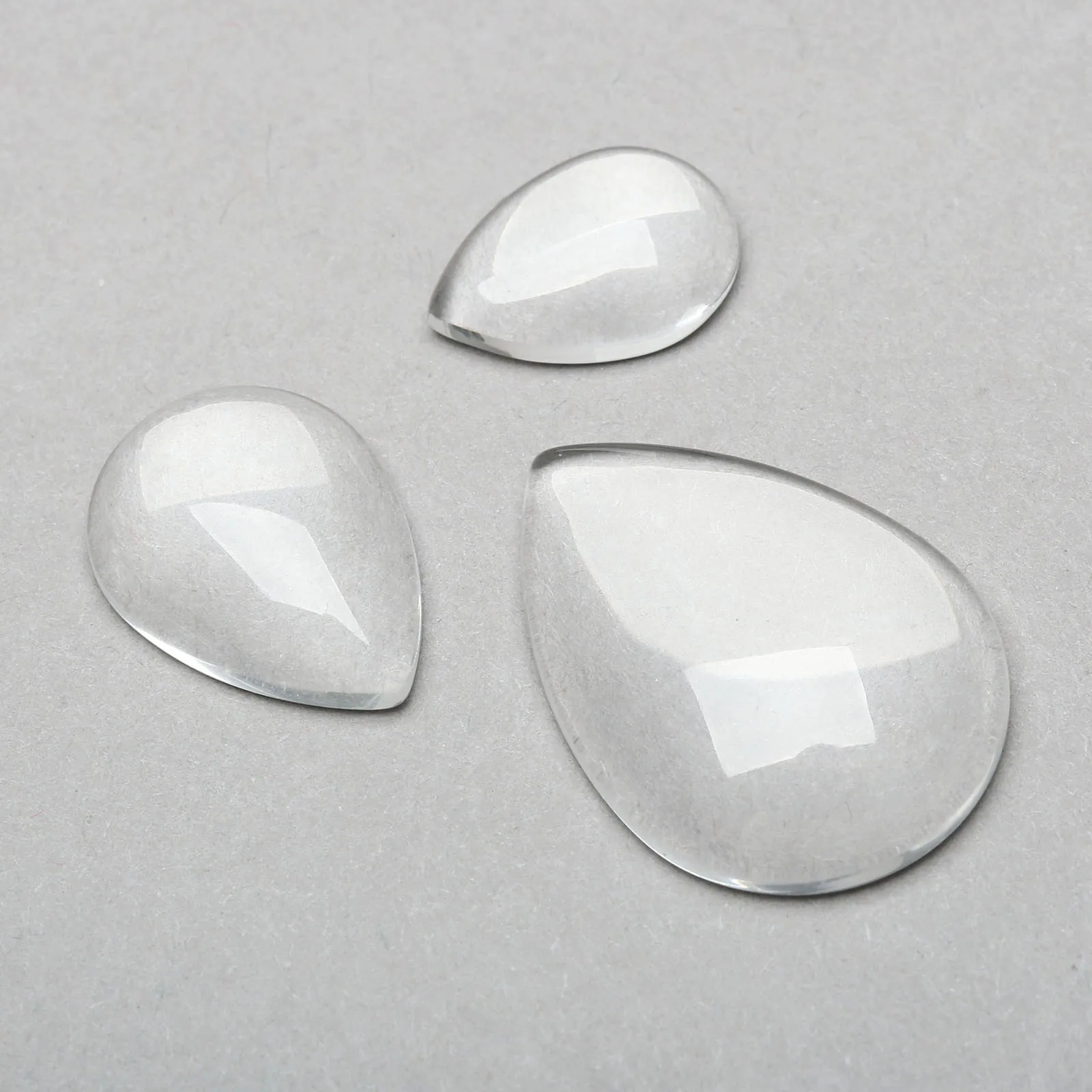 20 шт. Кабошон из прозрачного стекла с плоским основанием для скрапбукинга